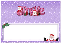 Christmas Jingle Santa Large Dl Matching Large Dl Insert