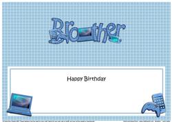 Birthday Brother Large Dl Matching Insert