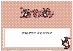 Birthday Large Dl Matching Insert