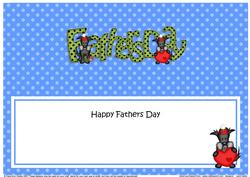 Fathers Day Large Dl Matching Insert