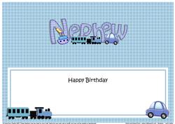 Birthday Nephew Large Dl Matching Insert