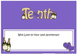 10th Anniversary Large Dl Matching Large Dl Insert