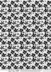 Monochrome Floral Backing Paper