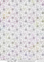 Floral Backing Paper in Pretty Daisy Colours