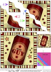 Great Guy Beer Can Wavy Corner Side Stacker Topper