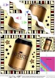 Fantastic Fella Beer Can Wavy Corner Side Stacker Topper