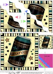 Great Guy Beer Can Wavy Corner Side Stacker Topper