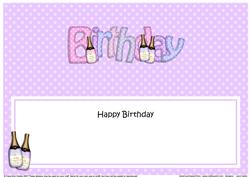 Birthday Birthday Large Dl Matching Insert