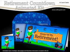 3D Rock Boyz Sleeps Till Retirement Countdown Moveable