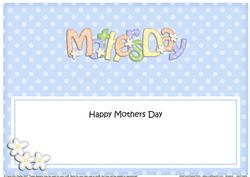 Mothers Day Large Dl Matching Insert