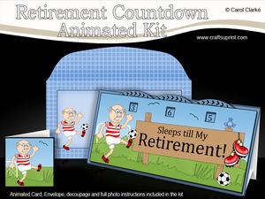 3D Football Bert Sleeps Till Retirement Countdown Moveable