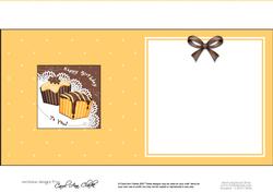 Fondant Fancies Birthday Cakes Matching Square Insert