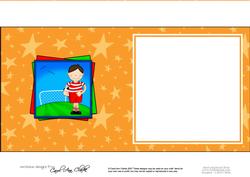 Bazil Plays Football Matching Square Insert