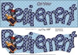 Large Dl Retirement Card & 3D Decoupage