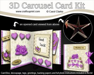 3D Wedding Carousel Card Kit