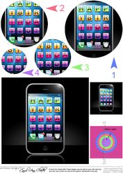 Smart Phone Circle Pyramage Topper