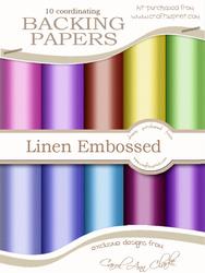 'linen Embossed' Sorbet Backing Paper Kit