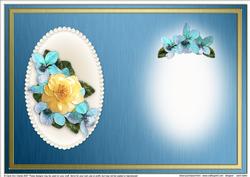Flowers & Pearls Portrait Insert