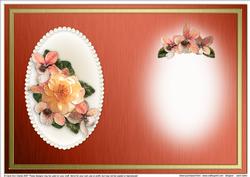 Flowers & Pearls Portrait Insert