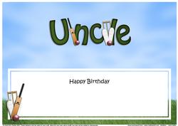 Birthday Uncle Large Dl Matching Insert