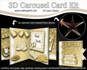 3D Wedding Carousel Card Kit