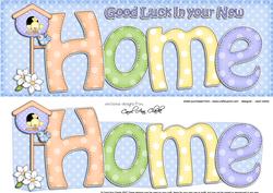 Large Dl New Home Quick Card 3D Decoupage