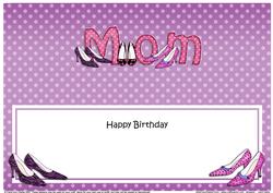 Birthday Mom Matching Large Dl Insert
