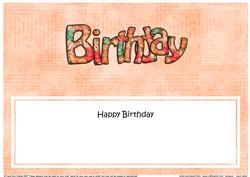 Birthday Large Dl Matching Insert