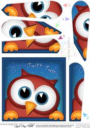 Hoot Wise Owl Fan Pyramage Topper