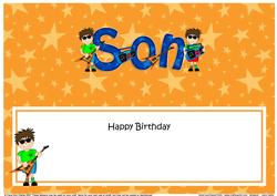 Boyz Birthday Son Large Dl Matching Large Dl Insert