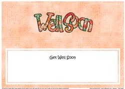 Get Well Soon Matching Large Dl Insert
