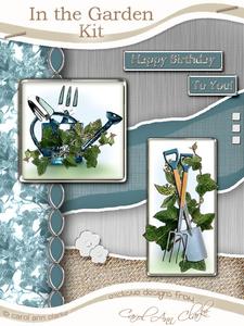 In the Garden Kit Teal with Step by Step Decoupage