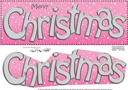 Large Dl Merry Christmas Quick Card 3D Decoupage