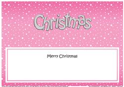 Xmas Merry Christmas Matching Large Dl Insert