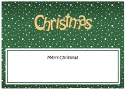 Xmas Merry Christmas Matching Large Dl Insert
