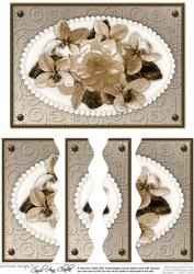 Flowers & Pearls Wavey Edged Side Stacker