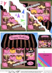 Fondant Fancy Cakes Shop Scallop Corner Side Stacker Topper