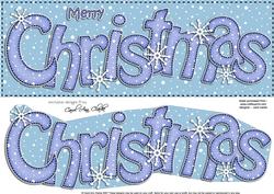 Large Dl Merry Christmas Quick Card 3D Decoupage