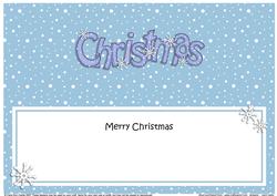 Xmas Merry Christmas Matching Large Dl Insert