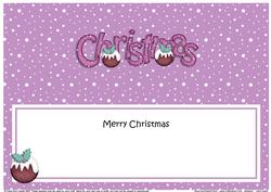Xmas Merry Christmas Matching Large Dl Insert