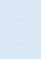 'baby Blue Swirls Embossed' Backing Paper