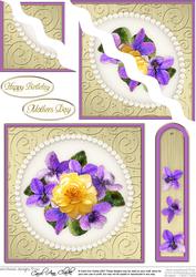 Flowers & Pearls Quick Card with Corner Wavy Side Stacker