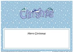 Xmas Merry Christmas Matching Large Dl Insert