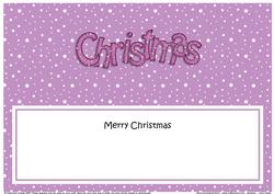 Xmas Merry Christmas Matching Large Dl Insert