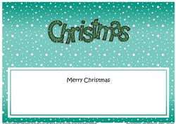 Xmas Merry Christmas Matching Large Dl Insert