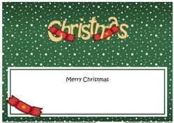 Xmas Merry Christmas Matching Large Dl Insert