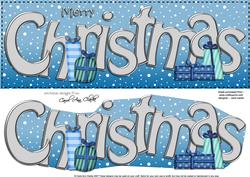Large Dl Merry Christmas Quick Card 3D Decoupage