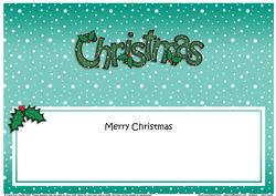 Xmas Merry Christmas Matching Large Dl Insert