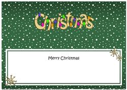 Xmas Merry Christmas Matching Large Dl Insert
