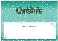 Xmas Merry Christmas Matching Large Dl Insert